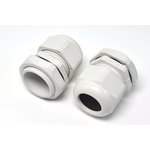Кабельный ввод 13-18x28,3x10,8, герметичный, пластик, серый, PG-21, Кабельный ввод