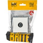 BR-A10-P-K01, BRITE Роз. TV проходная РТВ10-0-БрБ бел. IEK
