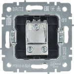 BR-A10-P-K01, BRITE Роз. TV проходная РТВ10-0-БрБ бел. IEK