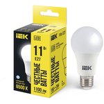 LLE-A60-11-230-65-E27, Лампа LED A60 груша 11Вт 230В 6500К E27 IEK