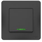 Systeme Electric Blanca internal Anthracite Switch 1-key with backlight, 10A, 250B