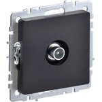 BR-A10-P-K02, BRITE Роз. TV проходная РТВ10-0-БрЧ черн. IEK