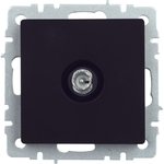 BR-A10-P-K02, BRITE Роз. TV проходная РТВ10-0-БрЧ черн. IEK