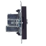 BR-A10-P-K02, BRITE Роз. TV проходная РТВ10-0-БрЧ черн. IEK
