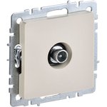 BR-A10-P-K10, BRITE Роз. TV проходная РТВ10-0-БрКр беж. IEK