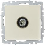 BR-A10-P-K10, BRITE Роз. TV проходная РТВ10-0-БрКр беж. IEK