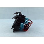 Панель 98x110, 12 В, переключатель клавишный /подсветка синяя, розетка USB-2 ...