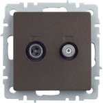 BR-AF20-O-K45, BRITE Роз. двойная TV+SAT РТВ/РСп12-БрТБ бр. IEK