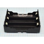 Батарейный отсек (держатель), 18650-3, BK-18650-PC6, контакты 6P, [3-аккумулятора]