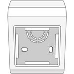 10013, PDM installation box for 2 modules 45X45 mm