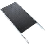 Sliding shelf TsMO TSV-75-9005 1U load: 30kg. 750mm black