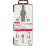 Готовальня Attache Крон-циркуль 170 мм,запасной грифель,пласт.пенал S08002