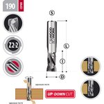 Фреза спиральная s=6 d=6 i=22 l=50 z=2+2 компрессионная + dlc 190.2250.6D