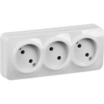 Socket 3rd OP GLORY RS23-2-XB 10A without grounding. white IEK ERH30-K01-10