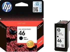 Фото 1/10 Картридж струйный HP 46 CZ637AE чер. для DJ 2520hc