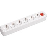 KYP11-16-06-00-ZK, Розетка переносная разборная выключатель К06В 6 мест CLASSIC