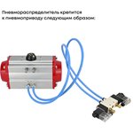Затвор дисковый AL-316L-EPDM Ду25 Ру16, алюминиевый, диск нержавеющая сталь ...