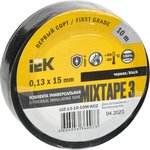 UIZ-13-10-10M-K02, MIXTAPE BASIC Изолента 0,13х15мм черная 10м IEK