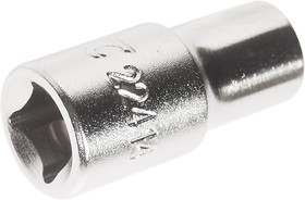 Фото 1/2 Головка торцевая 6-гранная 1/4 х 1/4, длина 25мм JTC /1/20/1000