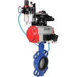 Затвор дисковый AL-316L-EPDM Ду25 Ру16, алюминиевый, диск нержавеющая сталь ...