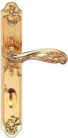 Ручка дверная на длинной накладке FLOR S. GOLD OL 940000000402