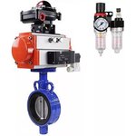 Затвор дисковый AL-316L-EPDM Ду25 Ру16, корпус алюминиевый сплав ...