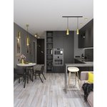 Светильник 4008 накладной настенный под лампу GU10 золото IEK