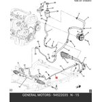 94522035, ШЛАНГ СИСТЕМЫ РУЛЕВОГО УПРАВЛЕНИЯ