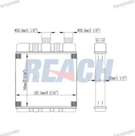 11811072, Радиатор отопителя OPEL ASTRA G 98-