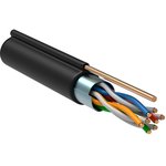 ITK Витая пара F/UTP кат.5E 4х2х24AWG solid LDPE с металлическим тросом 1,2мм ...