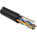 ITK Витая пара U/UTP кат.5E 4х2х24AWG solid LDPE c металлическим тросом 1,2мм ...