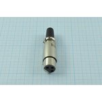 Разъем микрофонныйxLR розетка, контакты 3P, монтаж на кабель, MC910-3P