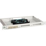 ITK 1U Оптический распределительный кросс укомплектованный: LC (Duplex) 12шт, (OM3)