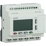 Реле логическое PLR-S. CPU1004(R) 220В AC с экраном ONI PLR-S-CPU-1004R-AC-BE