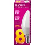 Лампа светодиодная 71 632 OLL-C37-8-230-2.7K-E14-FR 8Вт свеча 2700К тепл. бел ...