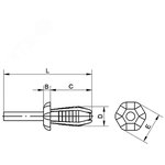 06502RL, Фиксатор RL DUCTAFIX RL4 для короба