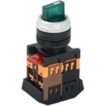 Переключатель АNСLR-22-3 240В на 3 полож. 1НО+1НЗ зел. GENERICA BSW10-ANCLR-3-K06