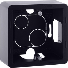 Фото 1/10 INSPIRIA Коробка для накладного монтажа 1-местная антрацит