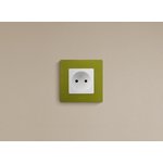 672220, 1-seater socket without grounding without protective blinds 16A white ETIKA