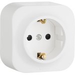 782220, 1-seater socket for outdoor installation with earthing with protective ...