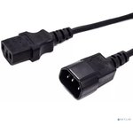 Кабель питания Filum FL-PC16-C13-C14-1.8M С13- C14, 3х1 мм², 220В, 10A, чёрный ...