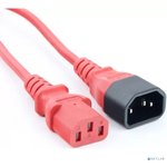 Кабель питания Filum FL-PC-C13/C14-C1-0.5-RD ПВС-АП 3x1.0 С13 - C14, 220/250В ...