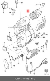 Мотор отопителя FORD 7188532