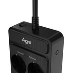 Сетевой фильтр AGNI 6р/2м,черный,3USB-A+1USB- C(TP-FS4U6E-C-2m-black)