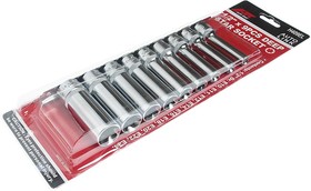 Набор головок торцевых удлиненных TORX 1/2 E10-E24 9 предметов JTC