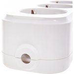 IEK Розетка переносная разб. К03 3 места CLASSIC