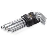 78368, Набор шестигранных ключей с шаром КШ-9 серия KBT-PROFESSIONAL