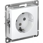 ATN000143, Механизм розетки 1-м СП ATLAS DESIGN с заземл. 16А бел.