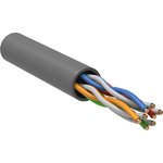 ITK LC1-C5E04-111-T-R, ITK Twisted Pair U/UTP 5E 4x2x24AWG PVC Grey (305m) RF/T