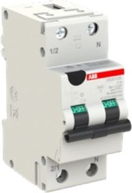 Дифференциальный автомат (АВДТ) ABB 2-полюсный (1P+N) 20А C 30мА тип AC 6кА DS201CR 2CSR755080R1204